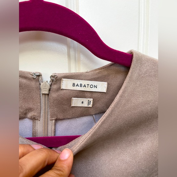 Aritzia Suede like material long straight dress - Picture 2 of 5